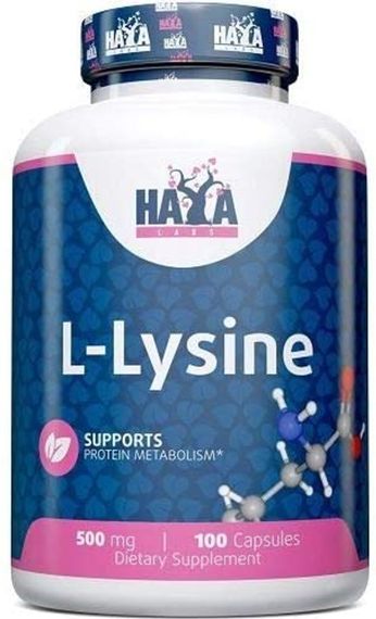 L-лизин Haya Labs L-Lysine 500mg 100 caps