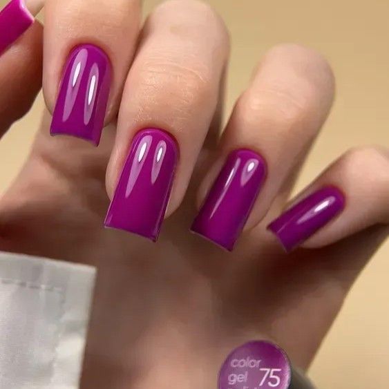 Гель-лак Valeri 075 "Пурпуровий сорбет" 6мл