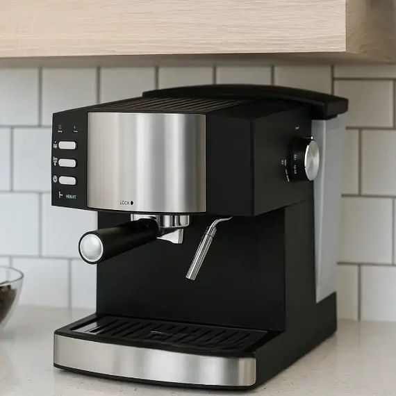 Кавоварка 1,6л 850Вт Domotec MS 113 Чорна | Зображення 1