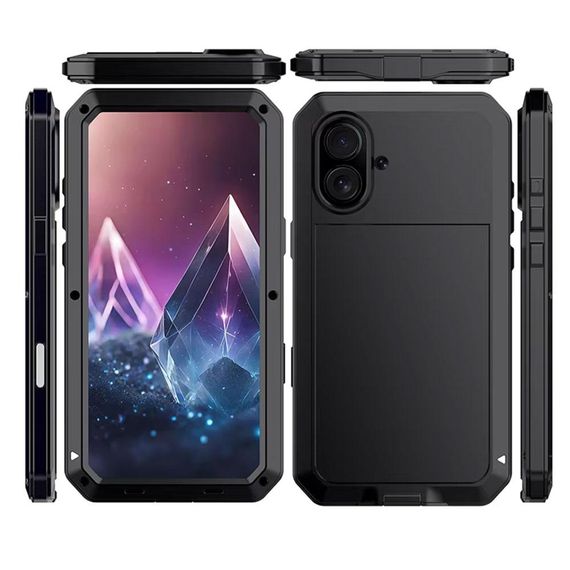 Протиударний чохол Primo Doom Armor для смартфона Apple iPhone 16 - Black | Зображення 3
