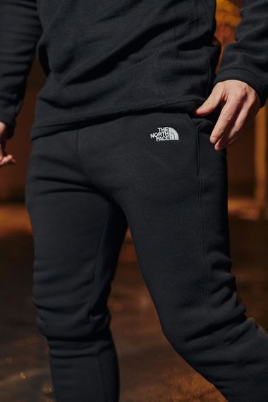 Штани чоловічі з тринитки утеплені TNF чорні | Зображення 8