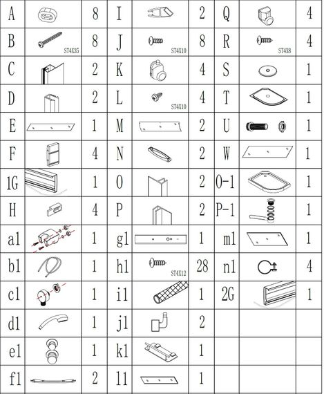 Душовий бокс BRAVO REGA L120GBSL (L120BL) | Зображення 1