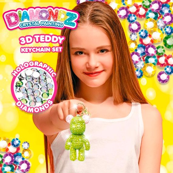 Набір для створення брелка Craze Diamondz Ведмедик зі стразами в асортименті | Зображення 3