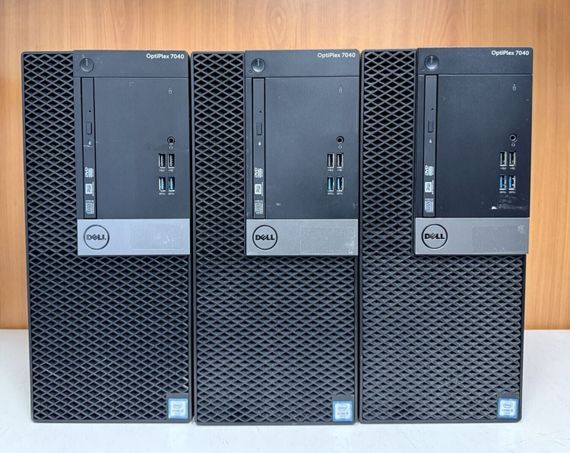 Комп'ютер Dell OptiPlex 7040 Tower / Intel Core i5-6500 (4 ядра по 3.2 -3.6 GHz) / 8 GB DDR4 / 250 GB SSD / Intel HD Graphics 530 / 240W / DVD-RW / DisplayPort / HDMI б/в + Подарунок Кабель живлення + дротова миша | Зображення 1