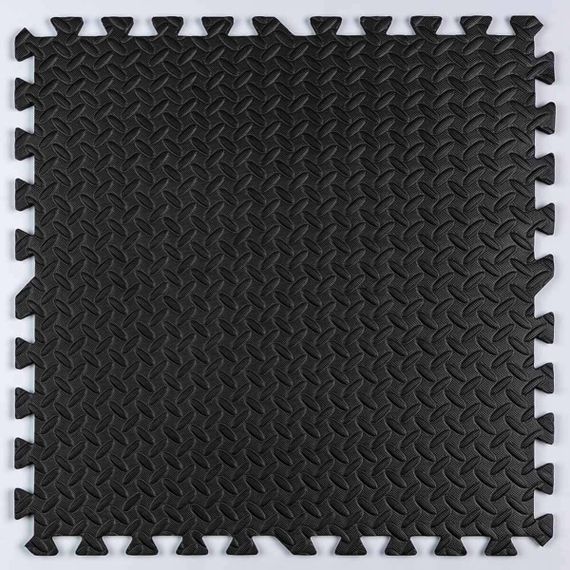 Пол пазл - модульное напольное покрытие черное 600x600x10мм (МР15) SW-00001169 | Зображення 6
