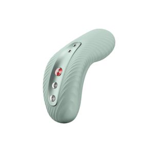 Накладной вибратор Fun Factory LAYA III sage green, эффект постукивания пальцем Sex Aura
