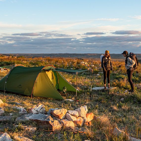 Намет-тонель двомісний Naturehike Cloud tunnel 2 NH20ZP006, 20D, темно-зелений | Зображення 4