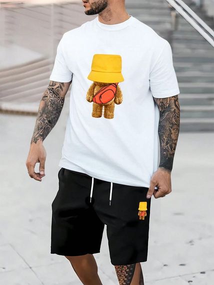 Комплект футболка та шорти ДТФ (короткий)