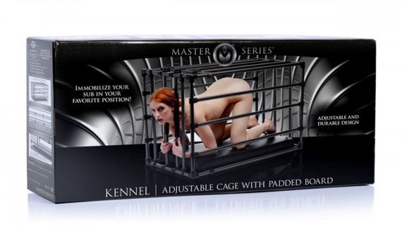 Прочная разборная клетка Kennel Adjustable Bondage Cage Черная | Зображення 3