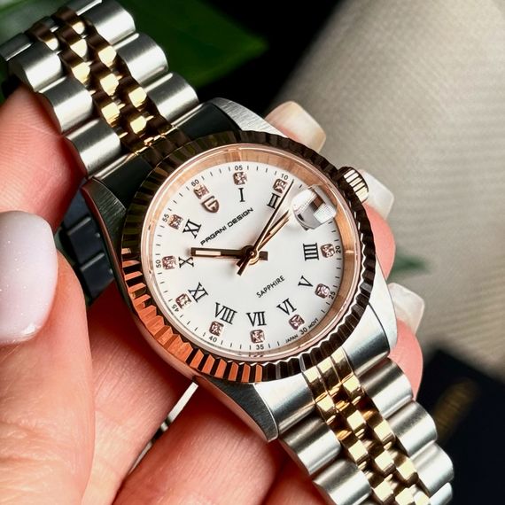 Жіночий годинник Pagani Design PD-1794L Silver-Rose Gold-White | Зображення 7