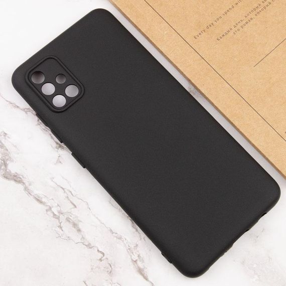 Чохол TPU GETMAN Liquid Silk Full Camera для Samsung Galaxy A71 Чорний / Black | Зображення 2