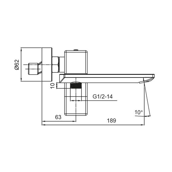 Змішувач для ванни Koer KB-41010-01 (KR3484) | Зображення 1