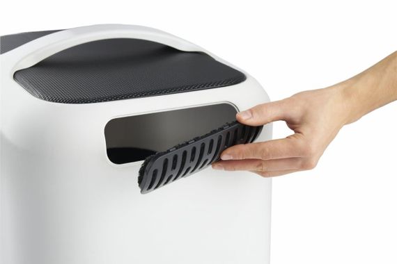 Туалет-будиночок для котів Rotho Biala 40052, закритий, з дверцятами та фільтром, сірий | Зображення 7