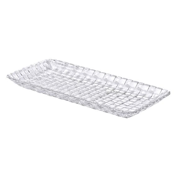 Блюдо для закусок скляне 25*12,5*1,5 см прямокутне HP-YH-33 | Зображення 1