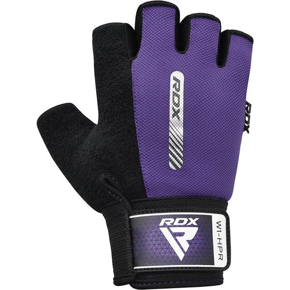 Рукавички для фітнесу RDX W1 Half Purple S | Зображення 1