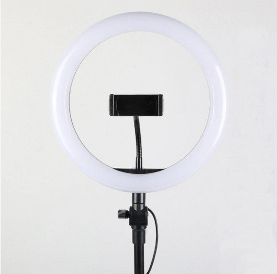 Кільцева світлодіодна Led-лампа для блогера селфі фотографа візажиста D 26 см Ring | Зображення 3