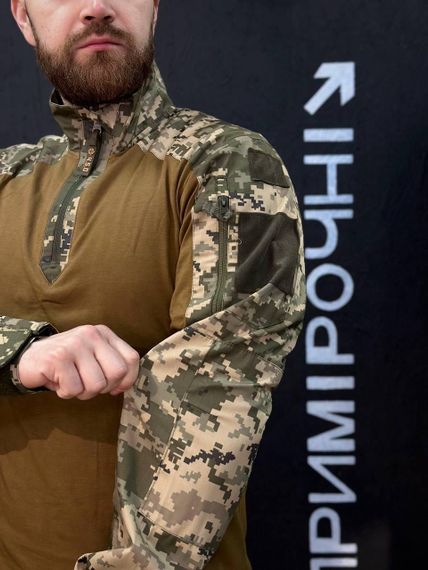 Тактичний Військовий Убакс Койот/Піксель 4.5.0 Покращений Under Body Armor Combat Shirt | Зображення 6