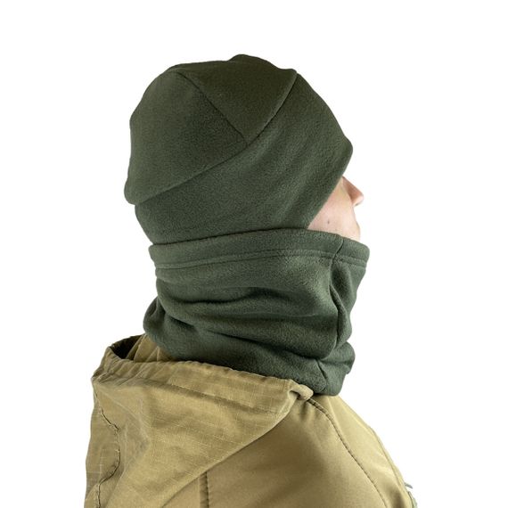 Шапка Милитари флис хаки Emily M (54 см) | Зображення 3