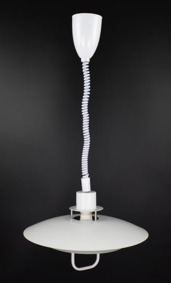 Люстра підвісна на 1 лампочку 27111 Білий 60-170х48х48 см. | Зображення 1