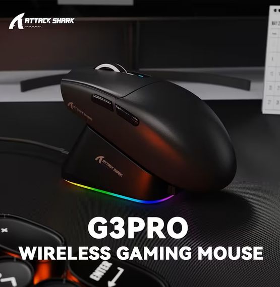 Ігрова миша Attack Shark G3 Pro Black бездротова