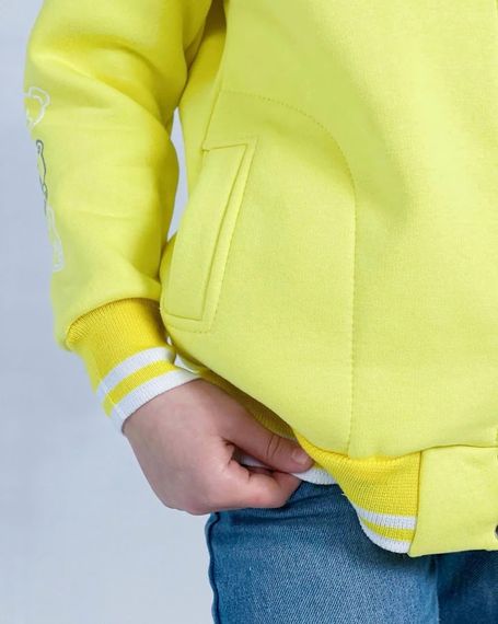 Бомбер для дівчинки Носи своє 134 Жовтий (p-13305-148112) | Зображення 2