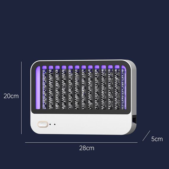 Ловушка для насекомых с UV подсветкой P8 with battery 1200 mAh White | Зображення 6