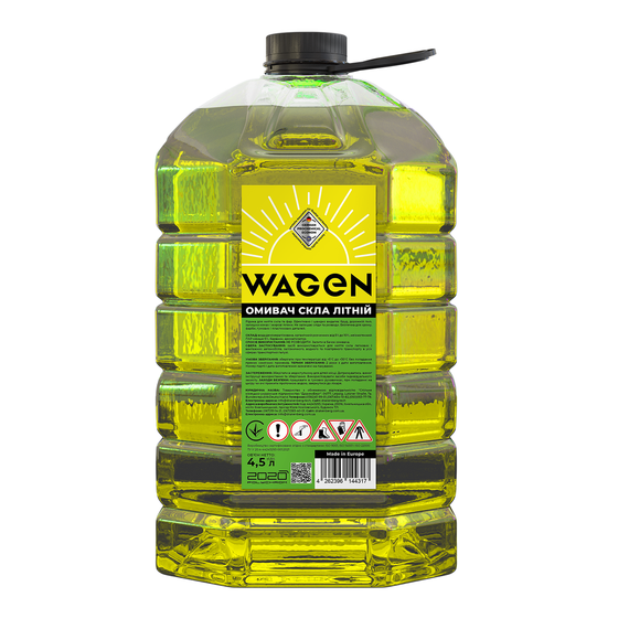 Омивач скла літній з ароматом яблука, Wagen 4,5л