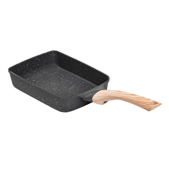 Сковорода прямокутна глибока 800 (мл) з антипригарним покриттям сіра | Зображення 2