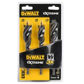 Набір свердел по дереву 3шт DeWALT DT90237
