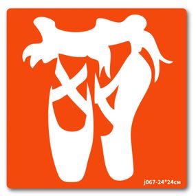 Трафарет для био-тату Балет-1 j067-24*24см, размер 24 х 24см