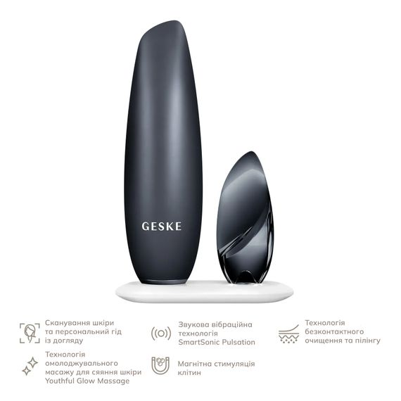 Бесконтактная магнитная пилинг-маска GESKE Touchless Magnetic Peeling Mask 5в1 starlight, Черный | Зображення 1