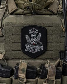Шеврон на липучке патч в форме щита тактическая нашивка на форму армейская эмблема на одежду военный знак