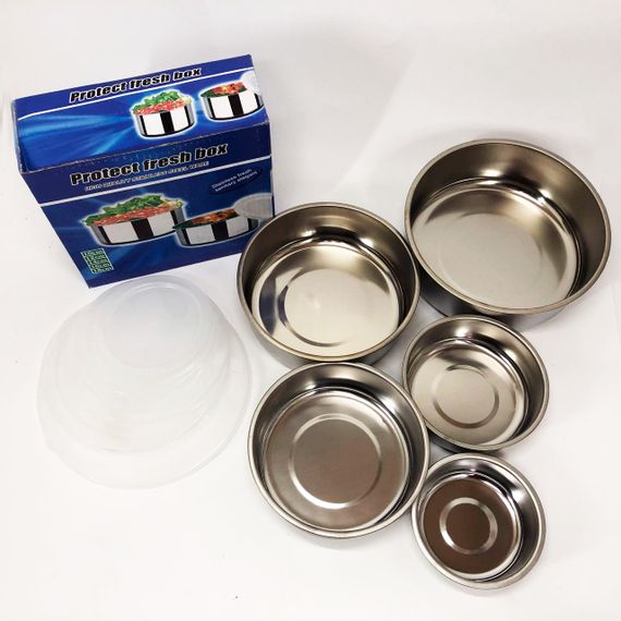 Набір харчових контейнерів Unique UN-1515 5 шт із нержавіючої сталі EK-51 | Зображення 3