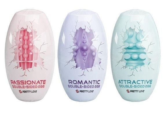 Набір з 15 шт мастурбаторів Pretty Love - Double Sided EGG, BI-014832H Sex Aura | Зображення 2