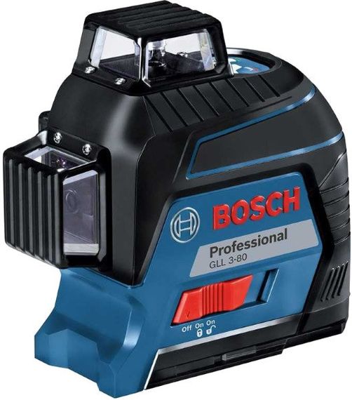 Нивелир лазерный Bosch GLL 3-80, ± 0.3 мм/м, до 30 м, с приемником 120м, 0.82 кг (0.601.063.S00)
