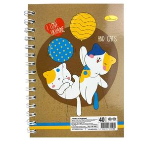 Блокнот А6 "Патріотичний" АП-1903-3, 40 аркушів, пружина збоку