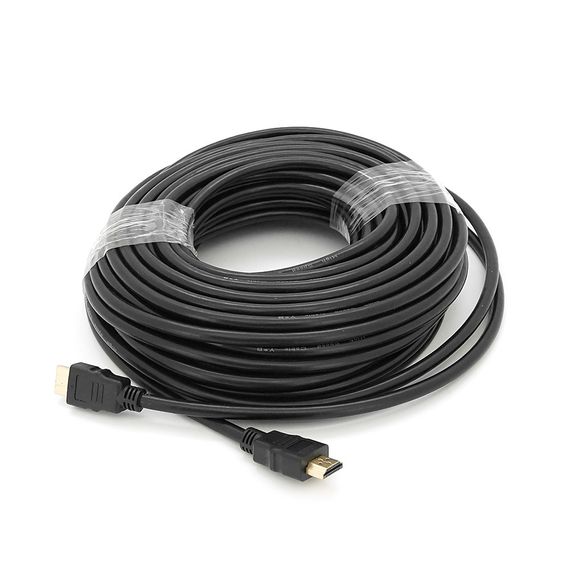 Кабель Merlion HDMI-HDMI HIGH SPEED 20m, v1.4, OD-7.5mm, круглий Black