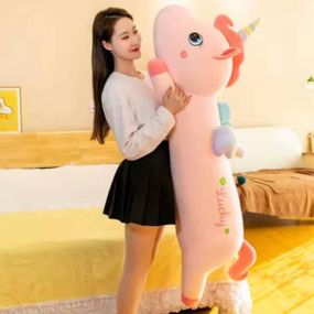 Іграшка м'яка Єдиноріжка 83см М 14725 Рожева