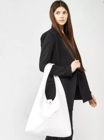 Сумка жіноча Sambag HOBO M білий 35 х 40 х 8 см (53200008)