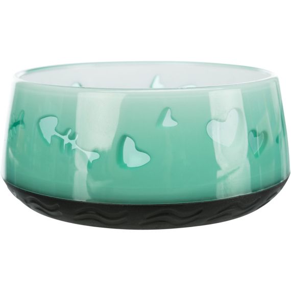 Миска Trixie для котів Рибка/Серце пластикова на гумовій основі 300 мл/12 см | Зображення 3