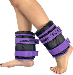 Обтяжувачі EasyFit 0,5-2,5 кг Набір для ніг і рук Чорно-фіолетовий (EF-WHT-0,5-2,5-V)