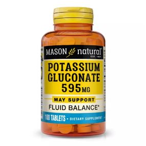Микроэлемент Калий Mason Natural Potassium Gluconate 595 mg 100 Tabs