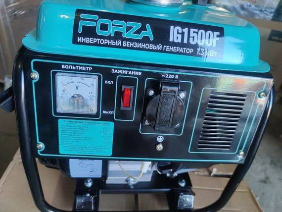Генератор инверторный бензиновый FORZA IG1500F 1.4 кВт Инверторный генератор Инверторный генератор для дома | Зображення 2