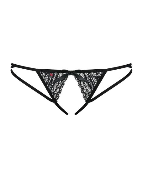 Жіночі стрінги - Obsessive Picantina Crotchless Thong Black - S/M sexstyle | Зображення 2