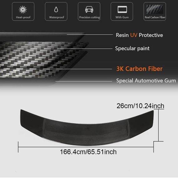 Спойлер V1 (Карбон) для Ауди R8 2015- рр | Зображення 4