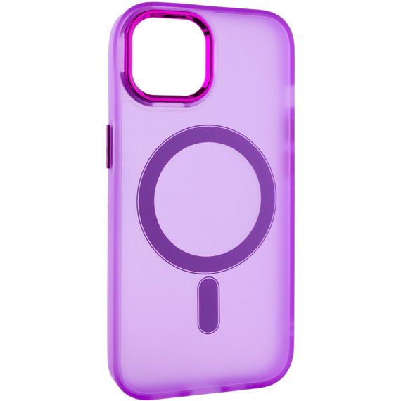 Чохол TPU+PC Lily with MagSafe для Apple iPhone 15 (6.1") Purple | Зображення 1