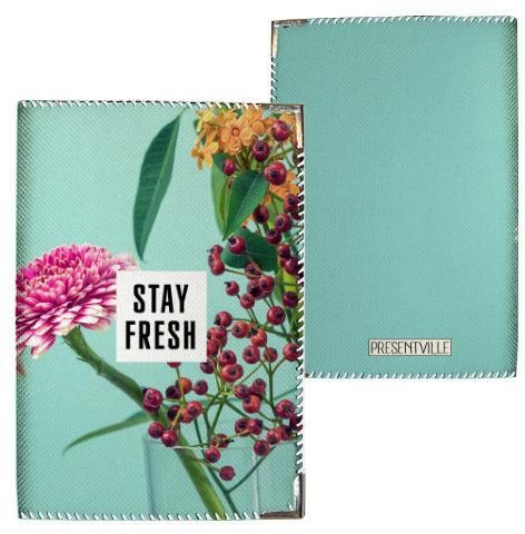 Обкладинка на паспорт Stay fresh (PD_TRO014_WH)