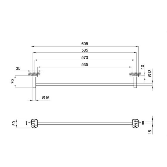Тримач рушників Q-TAP Liberty CRM 1124 | Зображення 1