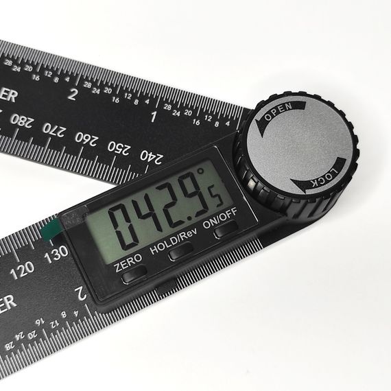 Електронний кутомір Digitaler Angle Ruler 0-200 mm Цифрова лінійка транспортир 0-360° (2833287646) | Зображення 1