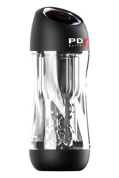 Мастурбатор Pipedream PDX Elit Viewtube Pro Clear с вибрацией и вакуумом, 23 см Sex Aura | Зображення 1